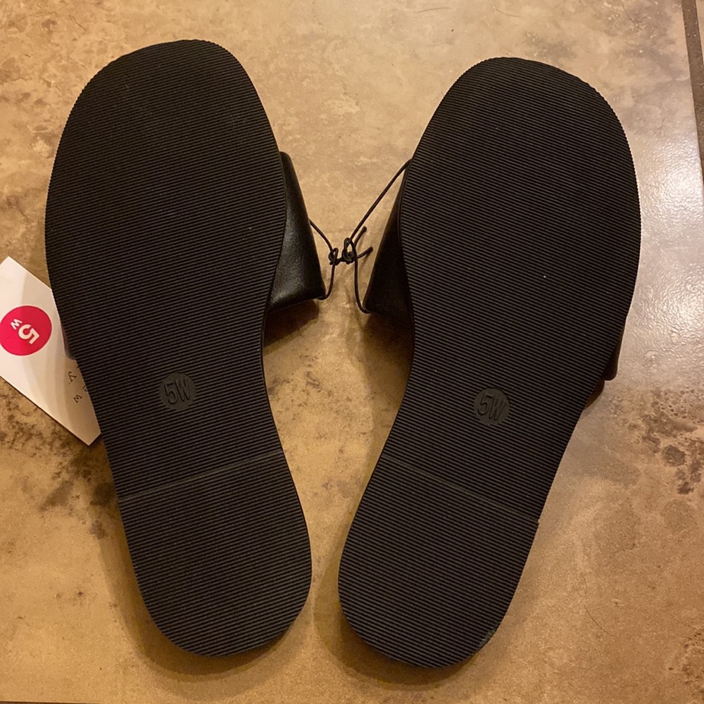 (163) NWT Women’s Black LuLu Flats by a new day. Size 5W - Picture 8 of 11